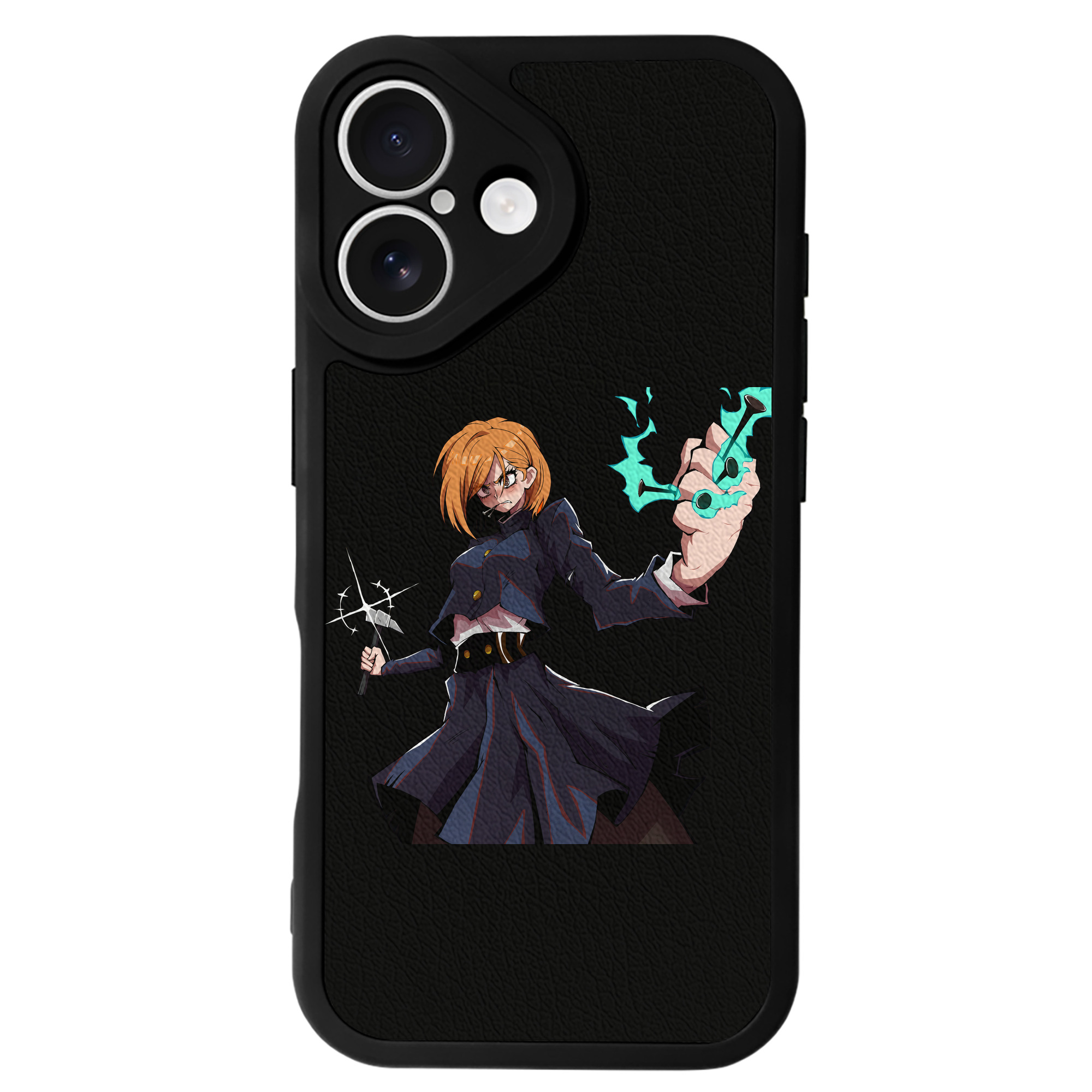 （画像用） 呪術廻戦 Jujutsu Kaisen 【iPhone 16シリーズ対応】シリコンスマホケース（レザー調） 材質：シリコン